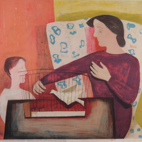 William Scott, The Birdcage, Lyons Lithograph