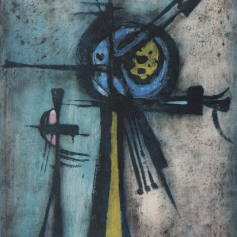 Study for Sculpture, Geoffrey Clarke, etching