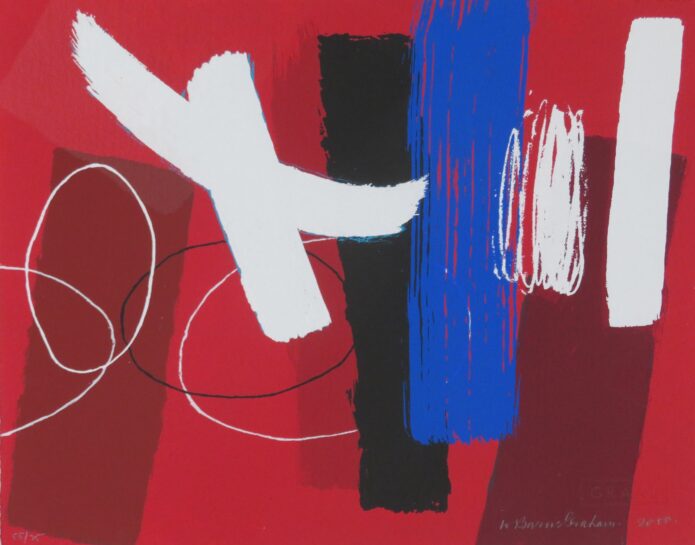 Millennium Series Red, Wilhelmina Barns-Graham, screenprint